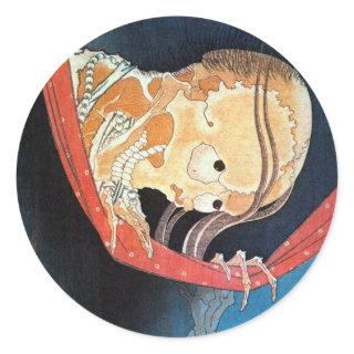 幽霊, 北斎 Ghost, Hokusai, Ukiyoe Classic Round Sticker
