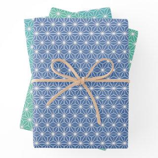 麻の葉 ASANOHA | Japanese KIMONO pattern  Sheets