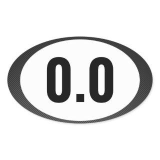0.0 No Running Oval Sticker
