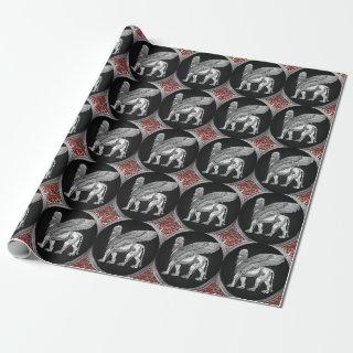 [100] Assyrian Winged Lion - Silver Lamassu