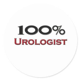 100 Percent Urologist Classic Round Sticker