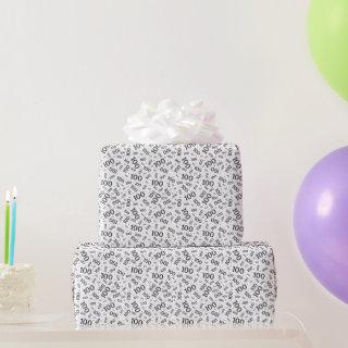 100th Black/White Random Number Pattern Small