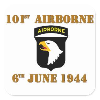 101st Airborne D-Day Normandy Square Sticker