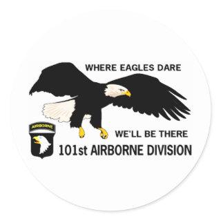 101st AIRBORNE DIVISION Classic Round Sticker