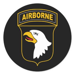101st Airborne Division Military Veteran Classic Round Sticker