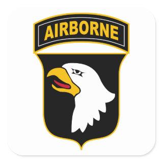 101st Airborne Division Military Veteran Square Sticker