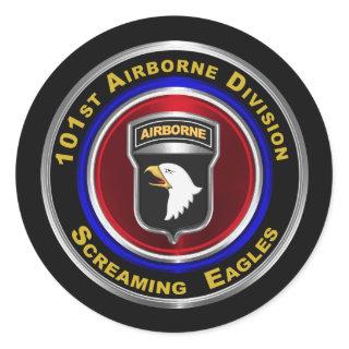 101st Airborne Division Screaming Eagles Classic Round Sticker