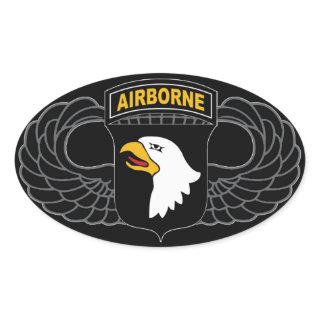 101st Airborne Division "Screaming Eagles" Oval Sticker