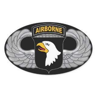101st Airborne Division "Screaming Eagles" Oval Sticker
