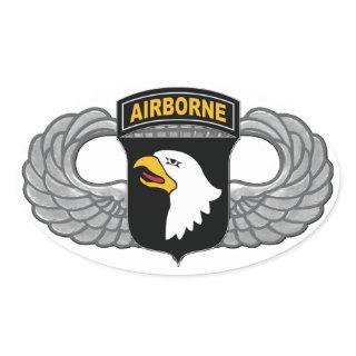 101st Airborne Division "Screaming Eagles" Oval Sticker