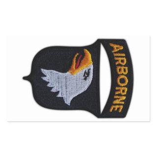 101st Airborne Screaming Eagles Veterans LRRPS Rectangular Sticker
