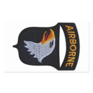 101st Airborne Screaming Eagles Veterans LRRPS Rectangular Sticker