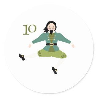 10 Leaping Lords Classic Round Sticker