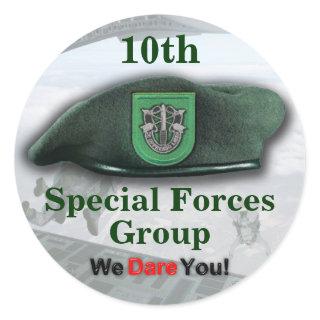 10th Special forces green berets veterans Sticker