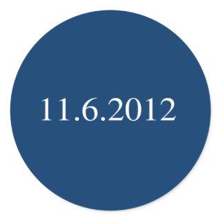 11-6-2012 CLASSIC ROUND STICKER