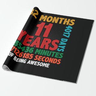 11 Year Of Being Awesome 11th Birthday Gift