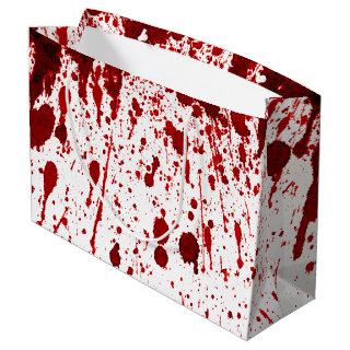 12.5lx4wx9h Large Gift Bag Blood Splatter Vampire