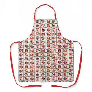 12 Days Of Christmas All-Over Print Apron