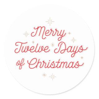 12 DAYS OF CHRISTMAS / Christmas Stickers