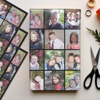 12 Photo Collage with black background  Sheets