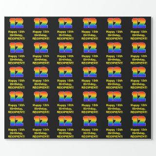 12th Birthday: Fun, Colorful Rainbow Inspired # 12