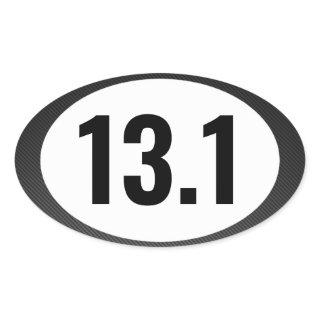 13.1 Running Oval Sticker
