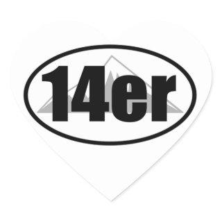 14er heart sticker