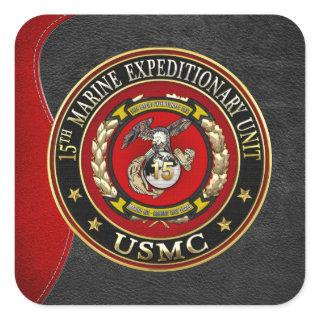 15th Marine Expeditionary Unit (15th MEU) [3D] Square Sticker