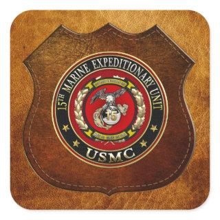 15th Marine Expeditionary Unit (15th MEU) [3D] Square Sticker