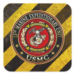 15th Marine Expeditionary Unit (15th MEU) [3D] Square Sticker