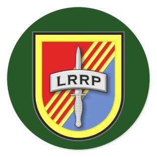 173d Airborne - 74th Infantry LRRPs Vietnam Flash Classic Round Sticker