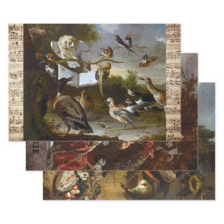 17TH CENTURY FRENCH ANTIQUE ANIMAL ART DECOUPAGE  SHEETS
