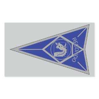 18th Airborne Recondo - Fort Bragg - Infantry Blue Rectangular Sticker