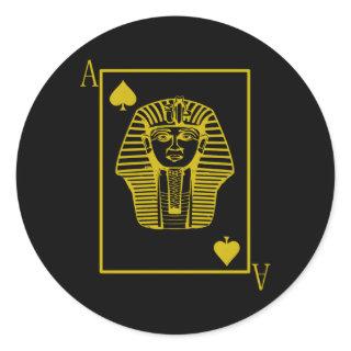 1906 Sphinx Alpha Ace Fraternity Classic Round Sticker