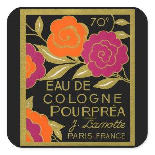 1920 Eau de Cologne Pourprea perfume Square Sticker