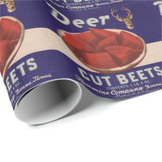 1930s Deer Cut Beets can label