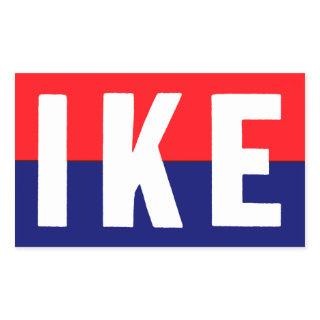 1952 Ike for President Rectangular Sticker