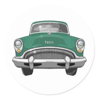 1954 Buick Roadmaster Classic Round Sticker