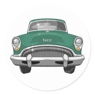 1954 Buick Roadmaster Classic Round Sticker