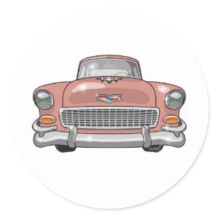 1955 Chevrolet Bel Air Classic Round Sticker