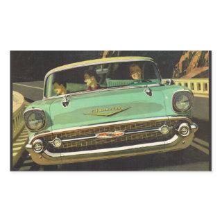 1957 Chevy Bel Air Rectangular Sticker