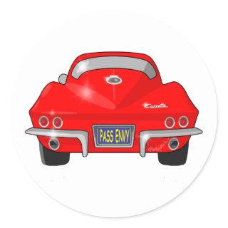 1964 Chevrolet Corvette Stingray Classic Round Sticker