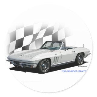 1965 Chevrolet Corvette Classic Round Sticker