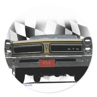 1965 Pontiac GTO Classic Round Sticker