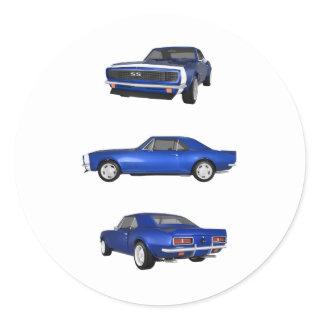 1967 Camaro SS: Classic Round Sticker