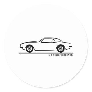 1969 Camaro Classic Round Sticker