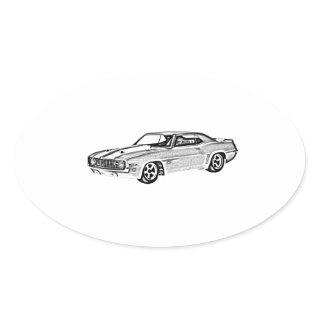 1969 Camaro Z28 Oval Sticker