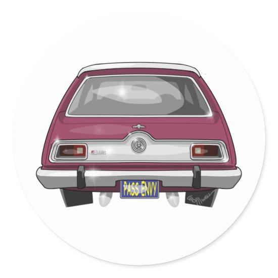 1973 AMC Gremlin Classic Round Sticker