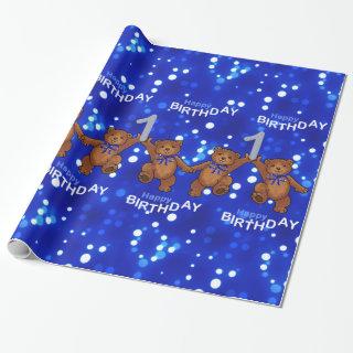 1st Birthday Dancing Teddy Bears