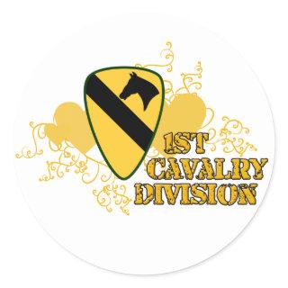 1st Cavalry Division Classic Round Sticker